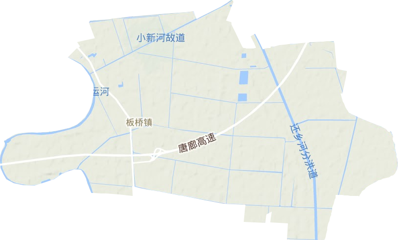 板桥镇地形地图