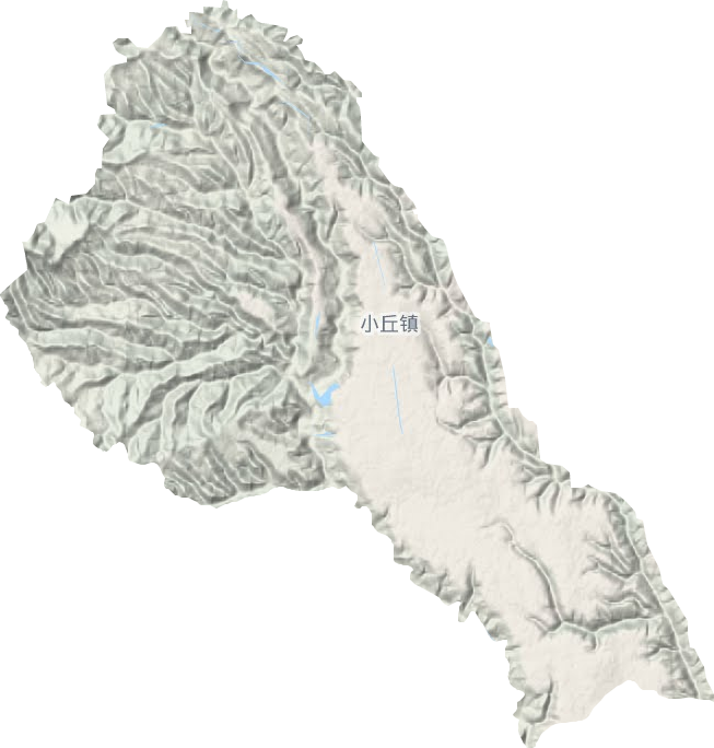 小丘镇地形地图