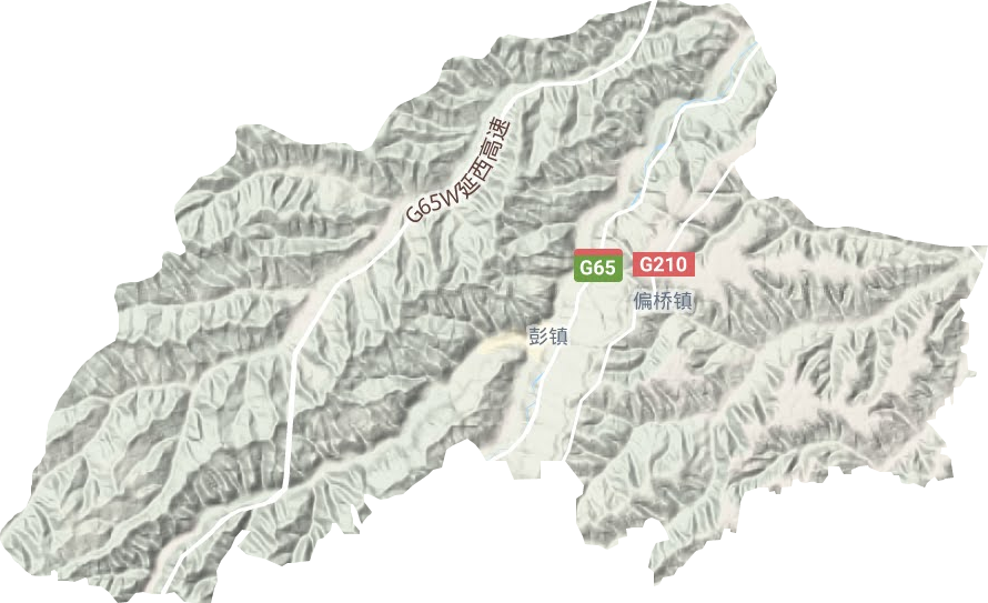 彭镇地形地图