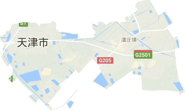潘庄镇地形地图