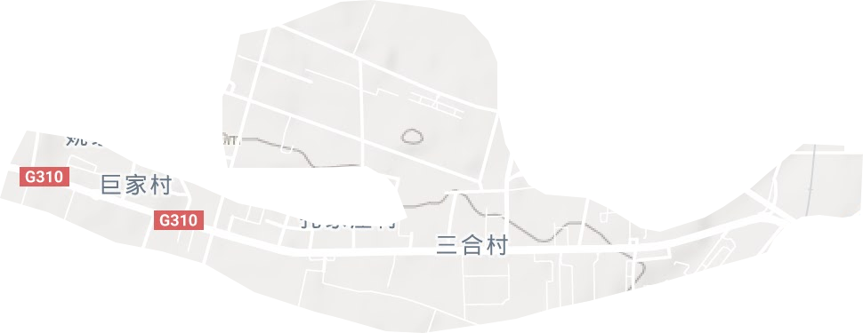 姜谭街道地形地图