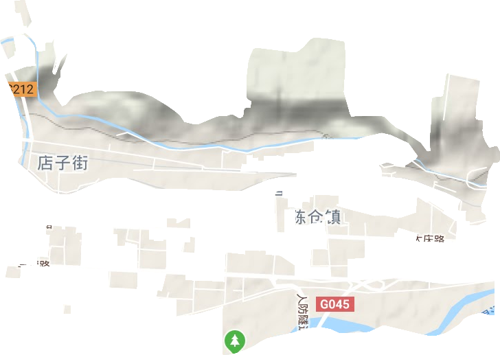 陈仓镇地形地图