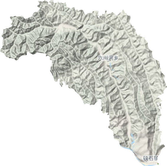 硖石镇地形地图
