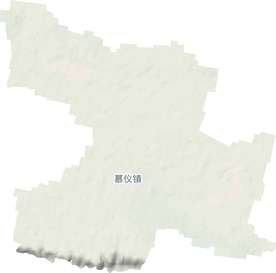 慕仪镇地形地图