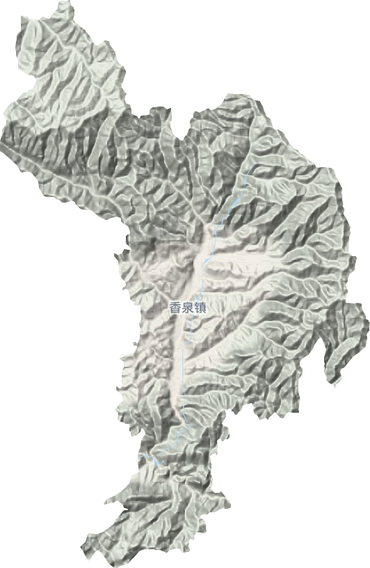香泉镇地形地图