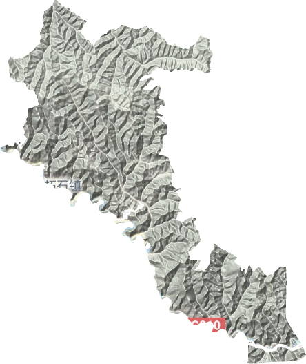 拓石镇地形地图