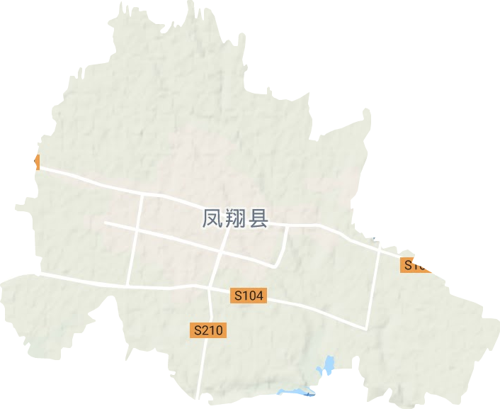 城关镇地形地图