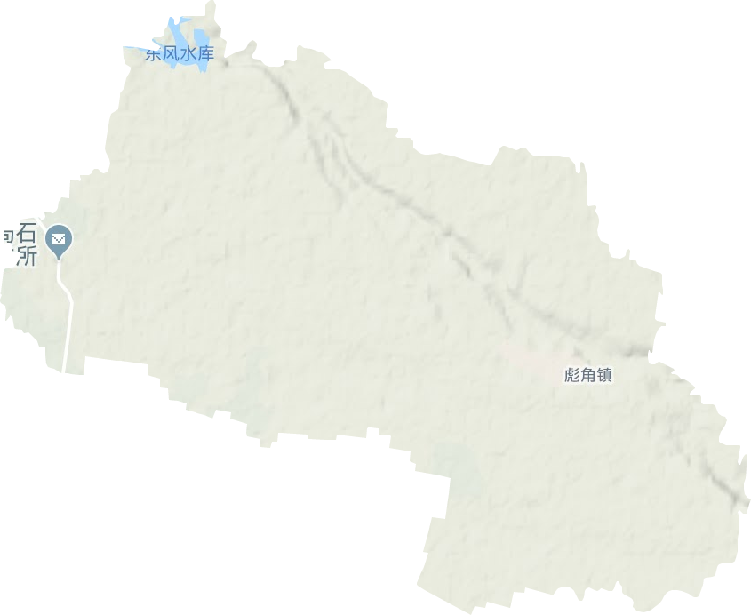 彪角镇地形地图