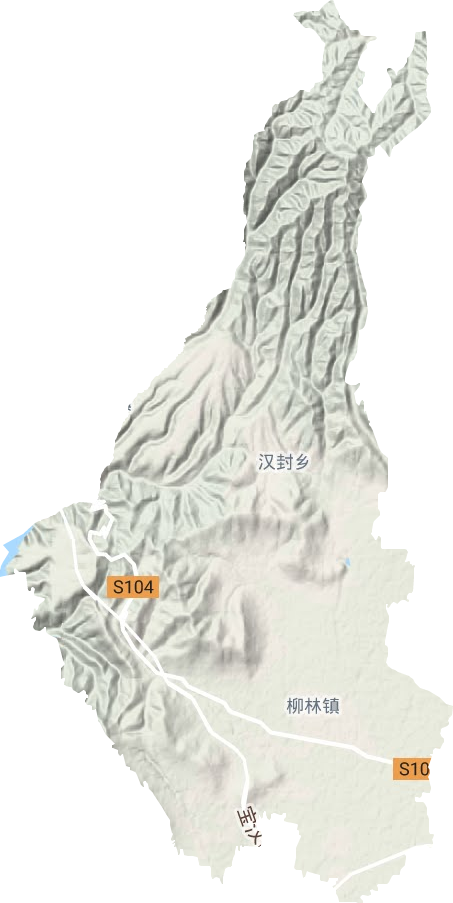 柳林镇地形地图