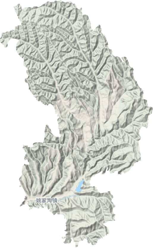 姚家沟镇地形地图