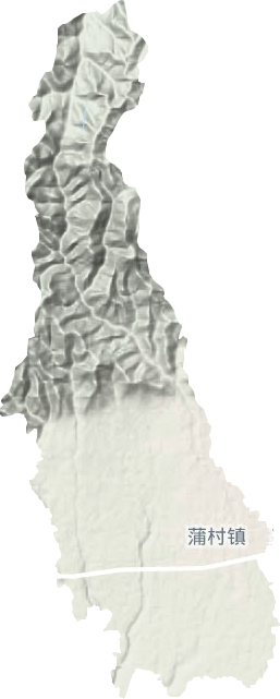 蒲村镇地形地图