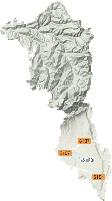 故郡镇地形地图
