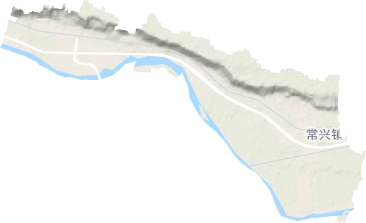 常兴镇地形地图