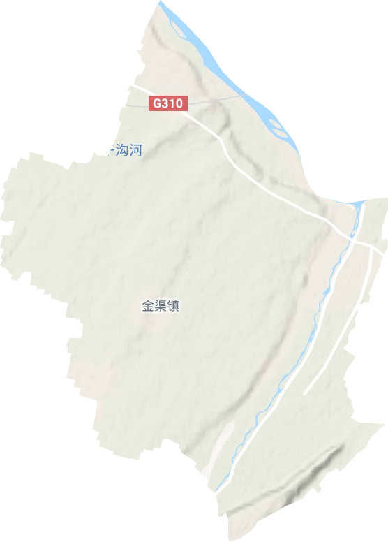金渠镇地形地图