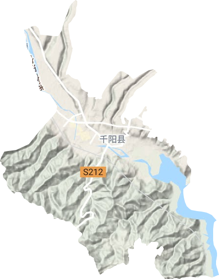城关镇地形地图