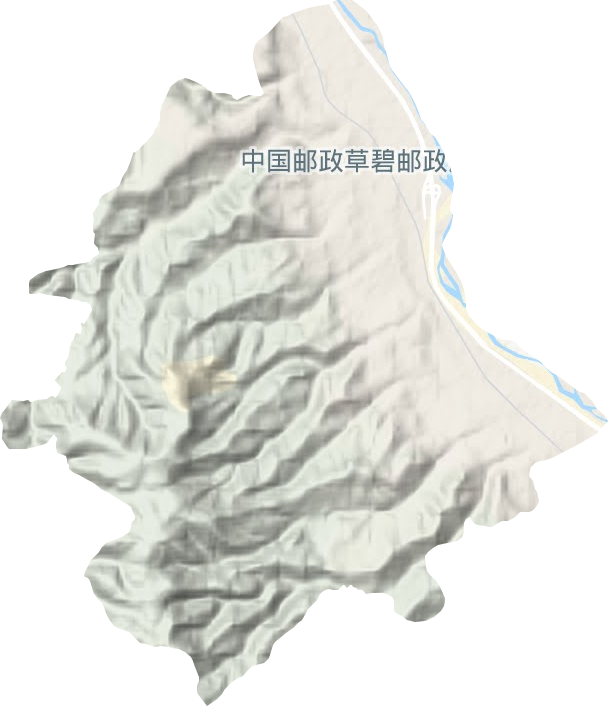 水沟镇地形地图
