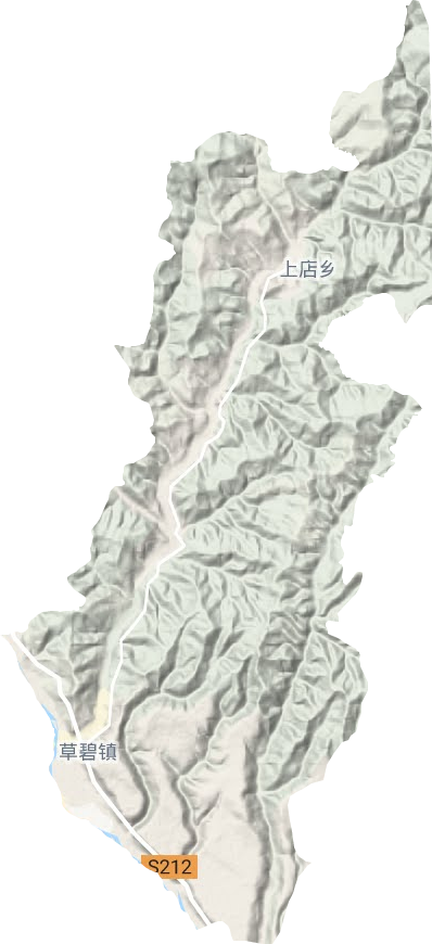 草碧镇地形地图