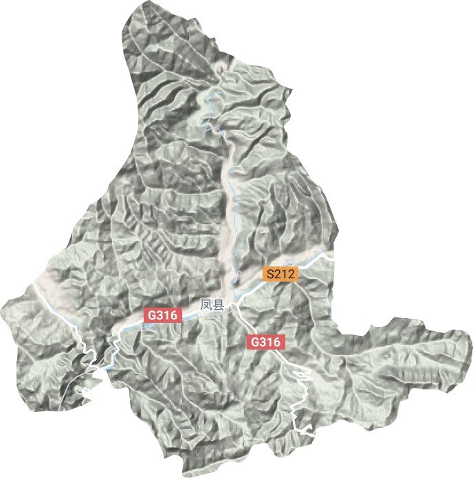 双石铺镇地形地图
