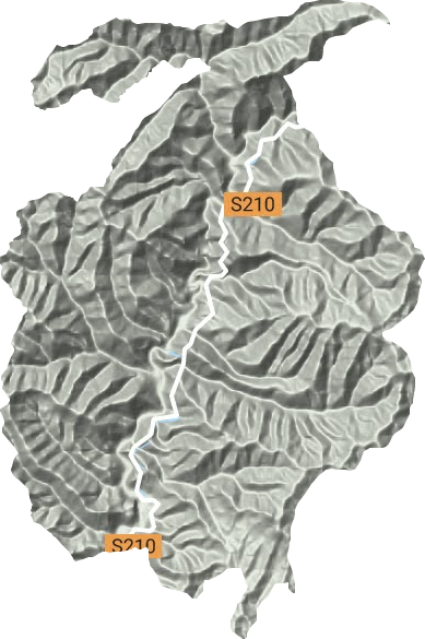 王家堎镇地形地图