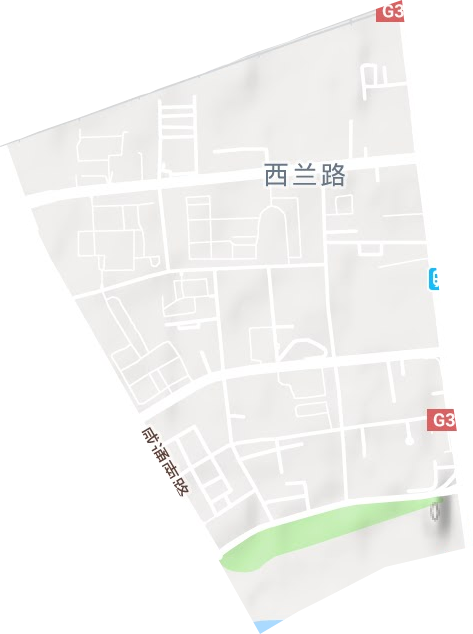 西兰路街道地形地图
