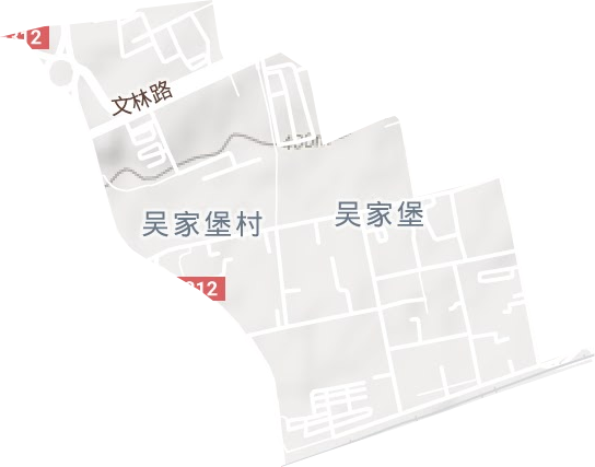 吴家堡街道地形地图