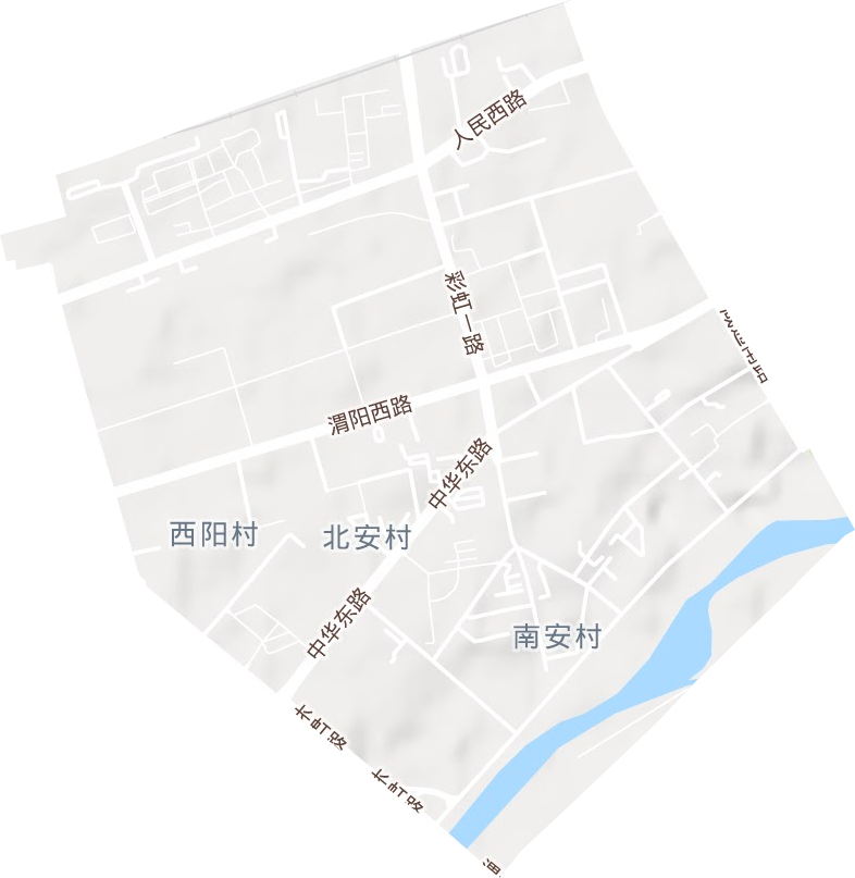 渭阳西路街道地形地图