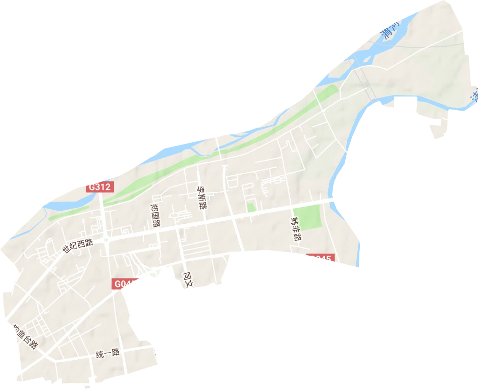 陈杨寨街道地形地图