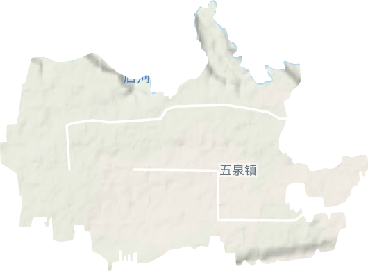五泉镇地形地图