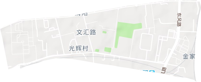 文汇路街道地形地图