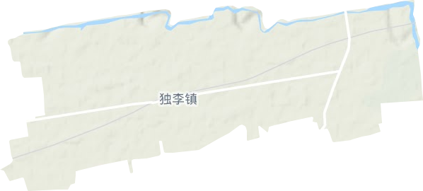 独李镇地形地图