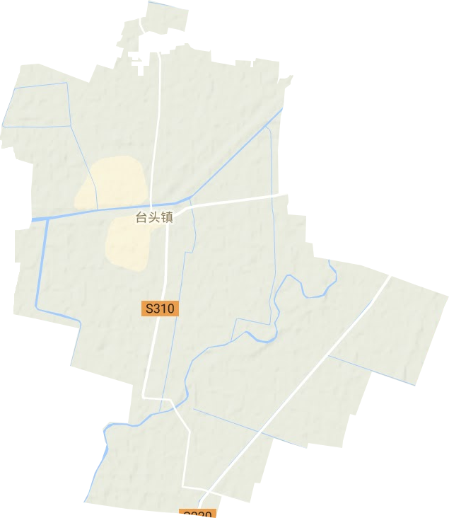 台头镇地形地图