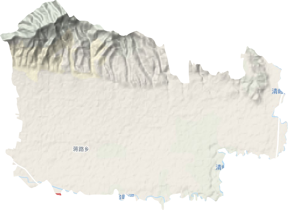 安吴镇地形地图