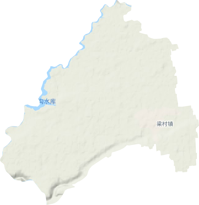 梁村镇地形地图