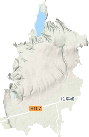 临平镇地形地图