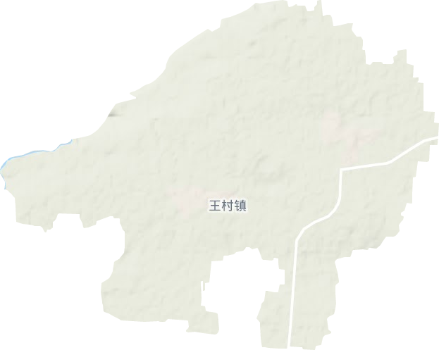 王村镇地形地图