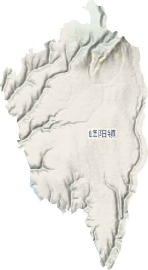 峰阳镇地形地图