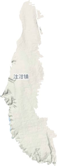 注泔镇地形地图