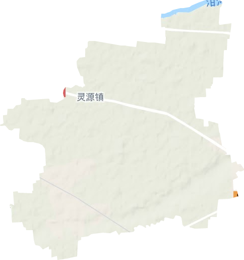 灵源镇地形地图