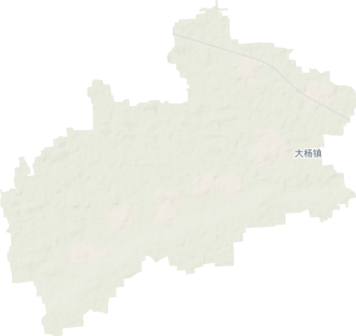 大杨镇地形地图