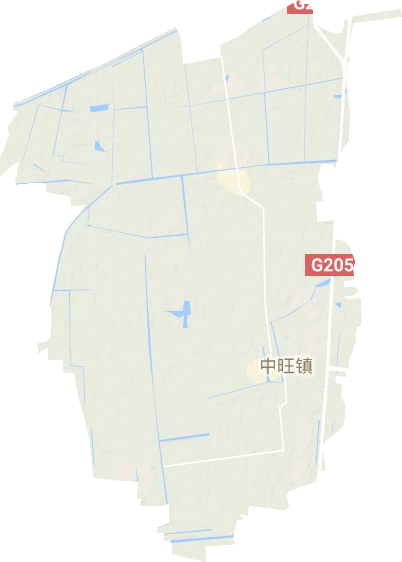 中旺镇地形地图