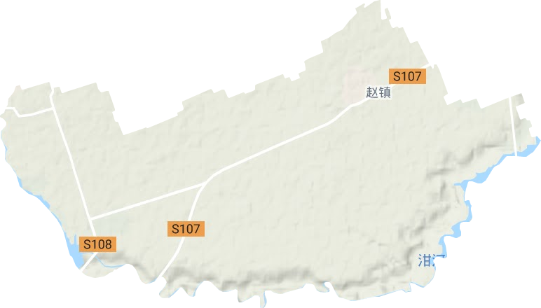 赵镇地形地图