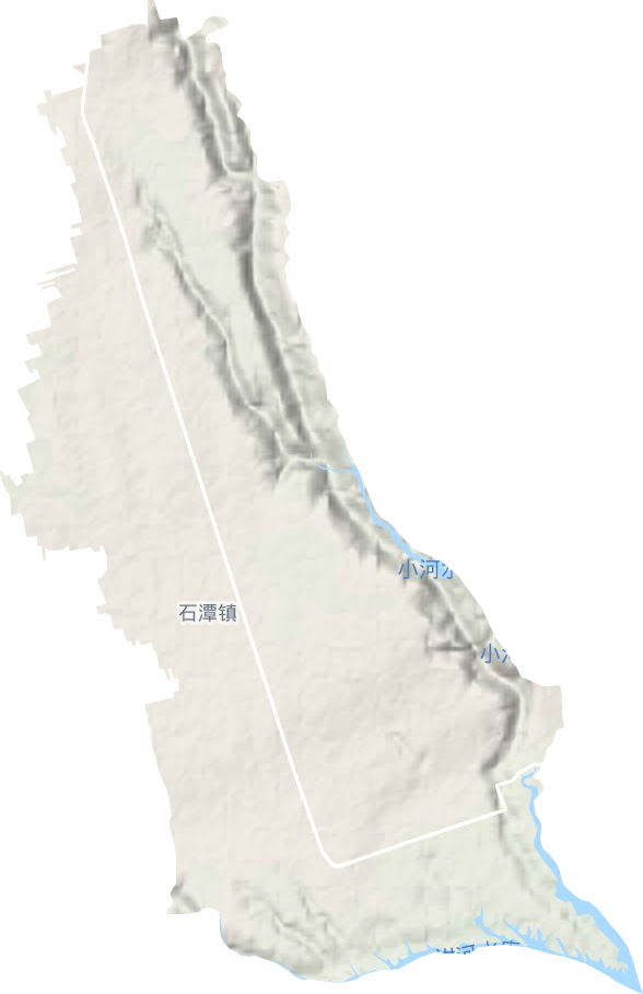 石潭镇地形地图