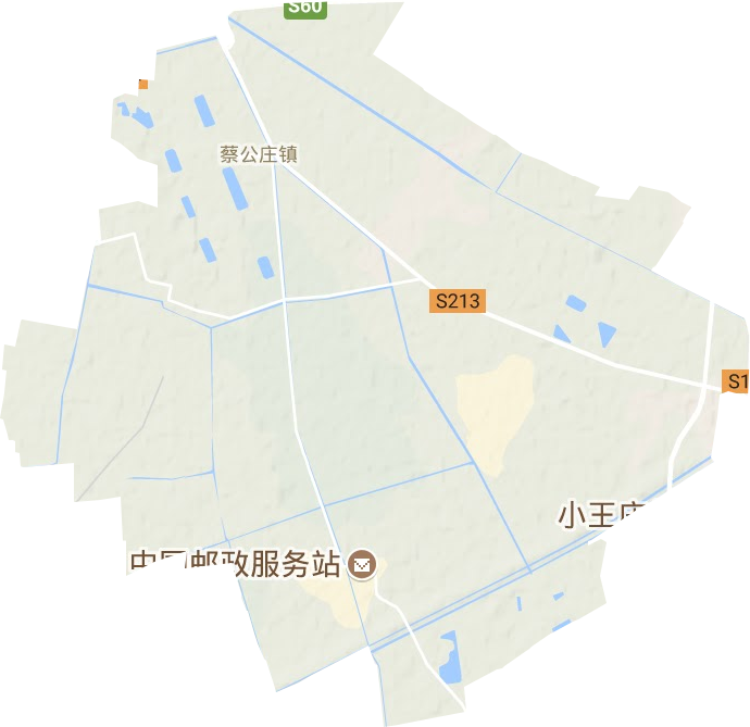 蔡公庄镇地形地图