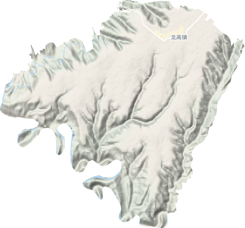 龙高镇地形地图