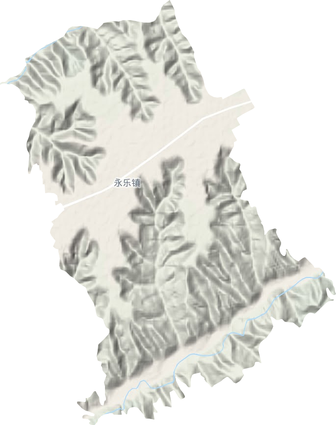 永乐镇地形地图