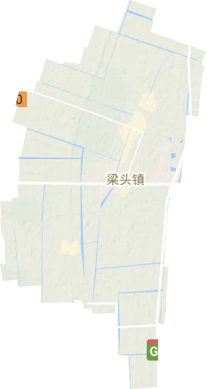 梁头镇地形地图