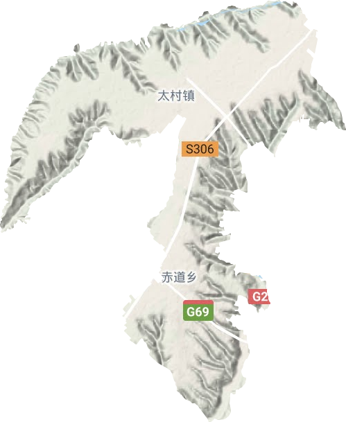 太村镇地形地图