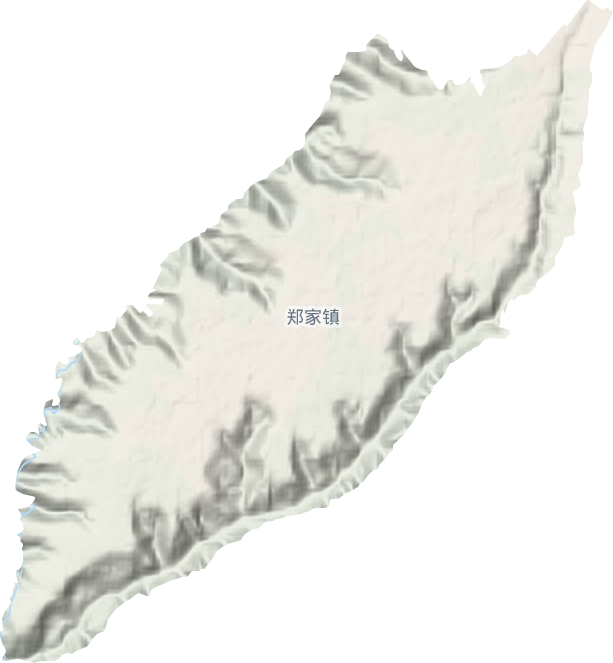 郑家镇地形地图