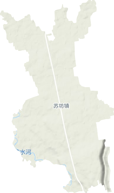 苏坊镇地形地图
