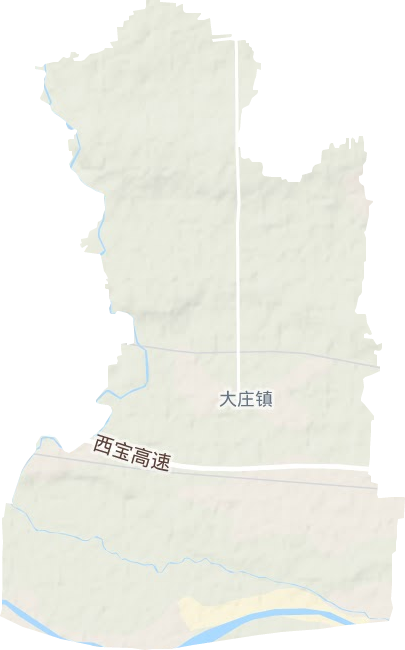 大庄镇地形地图